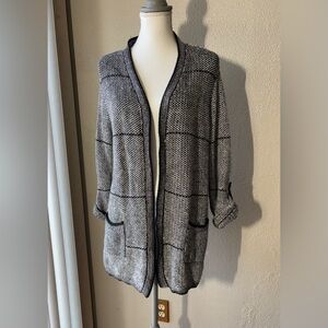 Chico's Open-Front Longline Cardigan size Large